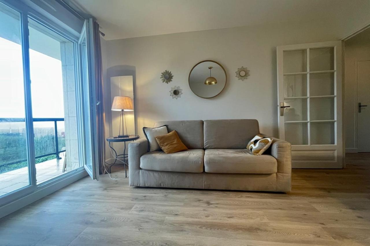 The Ammonite Sea View With Large Balcony Apartment Benerville sur Mer Bagian luar foto